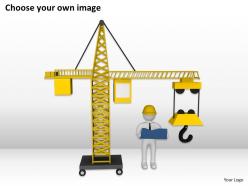 3d builder and crane industrial background ppt graphics icons powerpoint