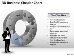 3d business circular chart diagram powerpoint templates 1