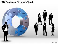 3d business circular chart powerpoint templates 0812