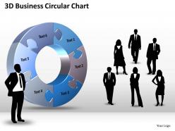 3D Business Circular Chart Powerpoint templates ppt presentation slides 0812