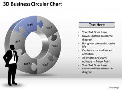 3d business circular chart powerpoint templates ppt presentation slides 0812