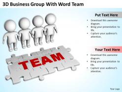 3d business group with word team ppt graphics icons powerpoint