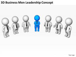 3d business men leadership concept ppt graphics icons