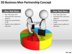 3d business men partnership concept ppt graphics icons powerpoint