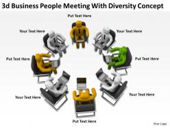 3d Business People Meeting With Diversity Concept Ppt Graphics Icons