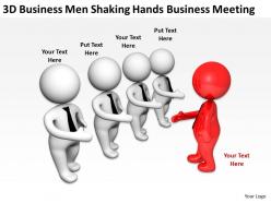 3d businessmen shaking hands business meeting ppt graphics icons powerpoin