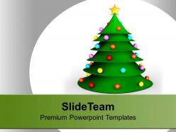 3d christmas tree festival powerpoint templates ppt themes and graphics 0113