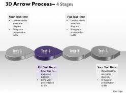 3d circle arrow 4 stages 4