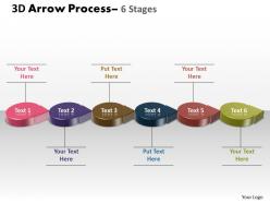 3d circle arrow 6 stages 4