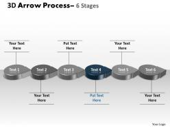 3d circle arrow 6 stages 4