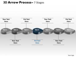 3d circle arrow 7 stages 4
