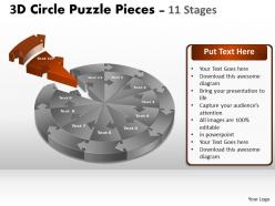 55659804 style puzzles circular 11 piece powerpoint presentation diagram infographic slide