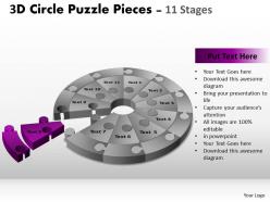 71249493 style puzzles circular 11 piece powerpoint presentation diagram infographic slide