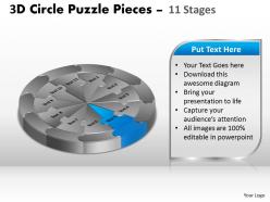 84186030 style puzzles circular 11 piece powerpoint presentation diagram infographic slide