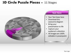 84186030 style puzzles circular 11 piece powerpoint presentation diagram infographic slide