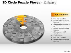 80514 style puzzles circular 12 piece powerpoint presentation diagram infographic slide