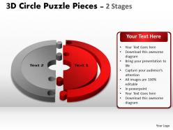 3d circle puzzle diagram 2 stages slide 4