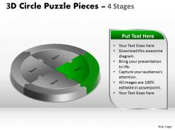 3d circle puzzle diagram 4 stages slide circular templates layout 2