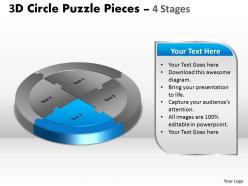 42248809 style puzzles circular 4 piece powerpoint presentation diagram infographic slide