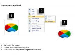 3d circle puzzle diagram 4 stages slide layout 5 ppt templates 0412
