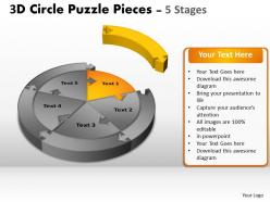 12036125 style puzzles circular 5 piece powerpoint presentation diagram infographic slide