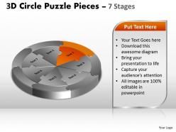55175014 style division pie-jigsaw 7 piece powerpoint template diagram graphic slide