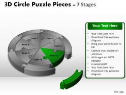 3d circle puzzle diagram 7 stages slide layout 1