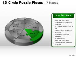 3d circle puzzle diagram 7 stages slide layout 1