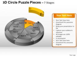 3d circle puzzle diagram 7 stages slide layout 1 ppt templates 0412