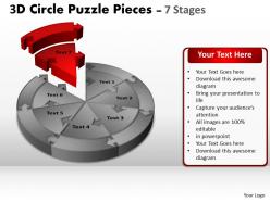 3d circle puzzle diagram 7 stages slide templates layout 1