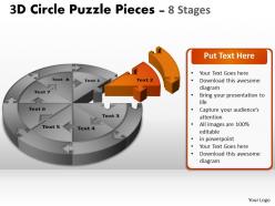 3d circle puzzle diagram 8 stages slide layout 1 2