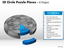 3d circle puzzle diagram 8 stages slide layout 1 2