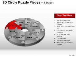 3d circle puzzle diagram 8 stages slide layout 4 ppt templates 0412