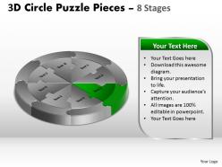3d circle puzzle diagram 8 stages slide layout 5 4