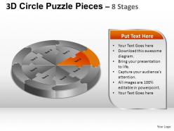 3d circle puzzle diagram 8 stages slide layout 5 ppt templates 0412