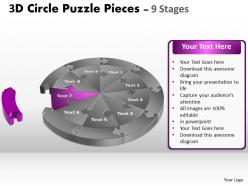 26581998 style puzzles circular 9 piece powerpoint presentation diagram infographic slide