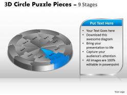 23042120 style puzzles circular 9 piece powerpoint presentation diagram infographic slide