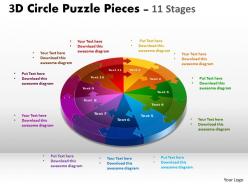 3d circle templates slide layout 1
