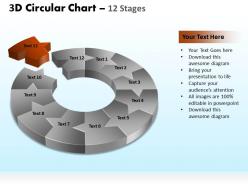 3d circular chart 12 stages powerpoint slides and ppt templates 0412