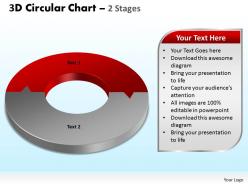 3d circular chart 2 stages powerpoint slides and ppt templates 0412