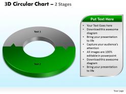 3d circular chart 2 stages powerpoint slides and ppt templates 0412