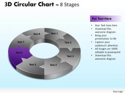 3d circular chart 8 stages 5