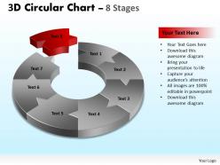 3d circular chart 8 stages 5