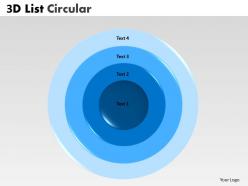3d circular concentric diagram