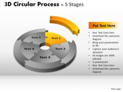 3d circular cycle ppt templates 3