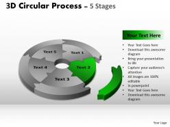 3d circular cycle ppt templates 3