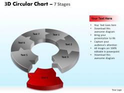 3d circular diagram chart 7 stages 2