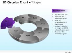 3d circular diagram chart 7 stages 2