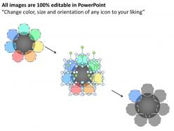 3d circular diagram marketing mix powerpoint template slide
