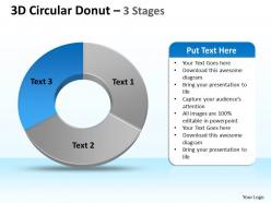 59394096 style division donut 3 piece powerpoint template diagram graphic slide